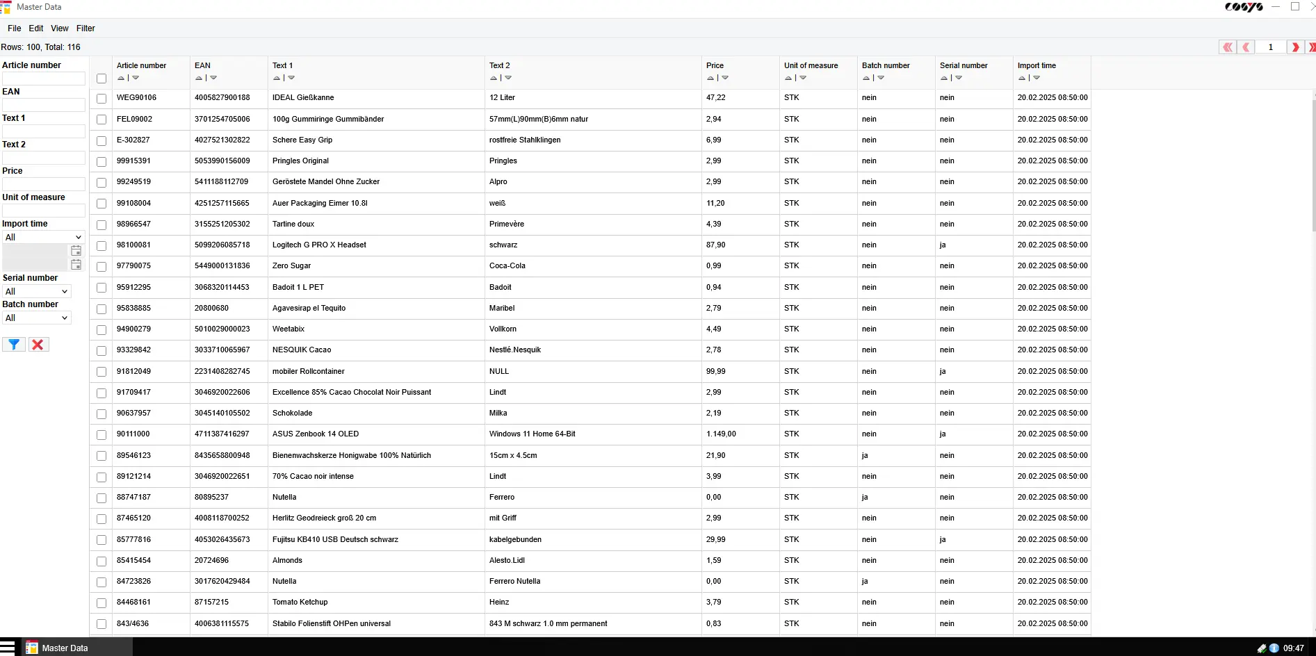 stocktaking_software_master_data