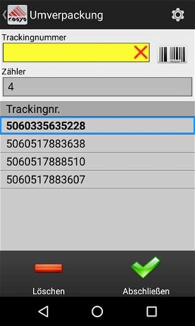 Umverpackung Aggregation Tabak Track and Trace
