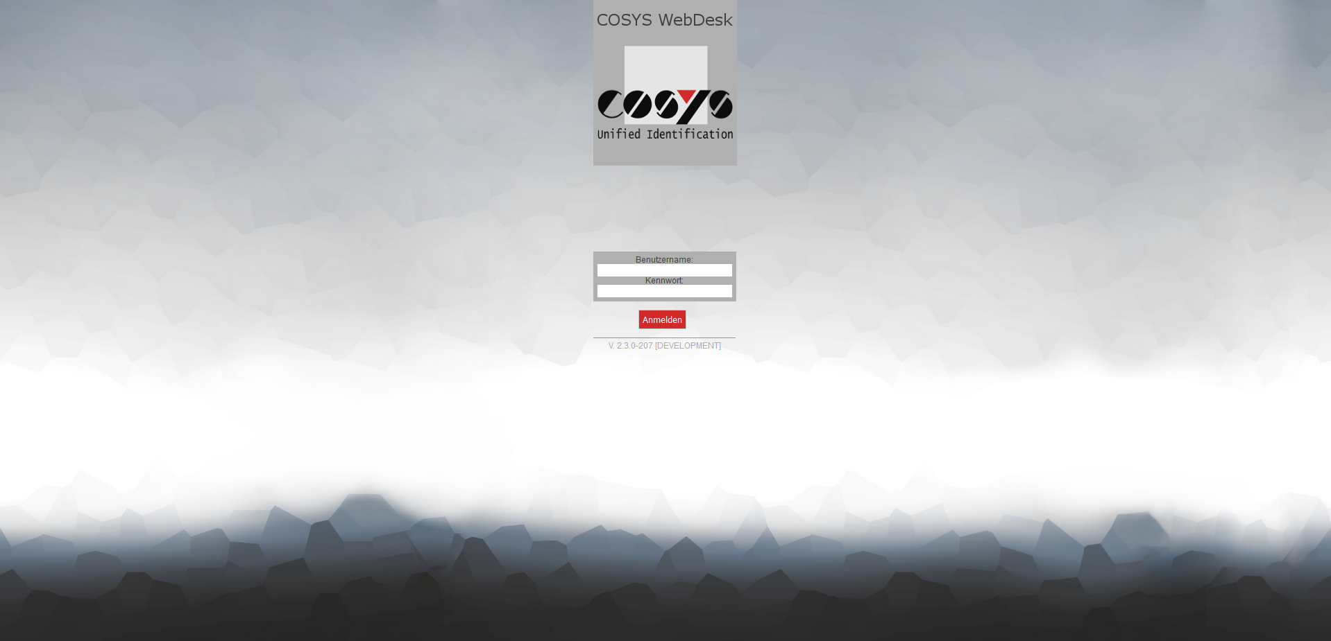 COSYS WebDesk Anmeldung