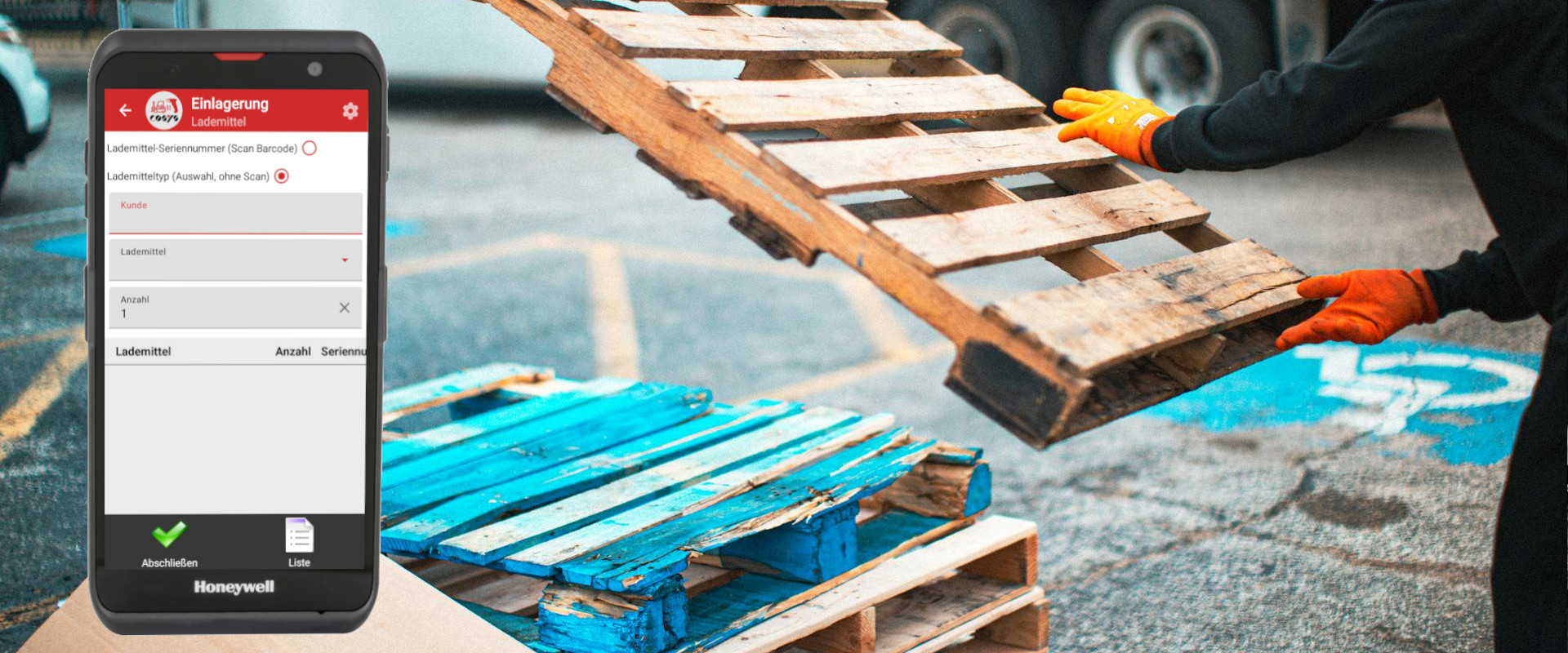 Paletten in der Logistik verwalten 