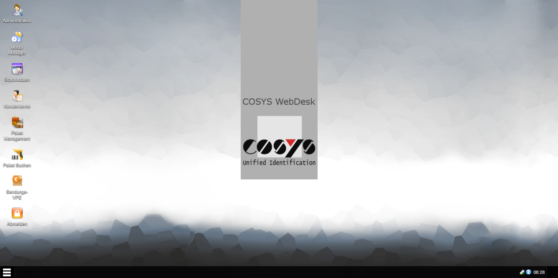 COSYS WebDesk Hauptmenü