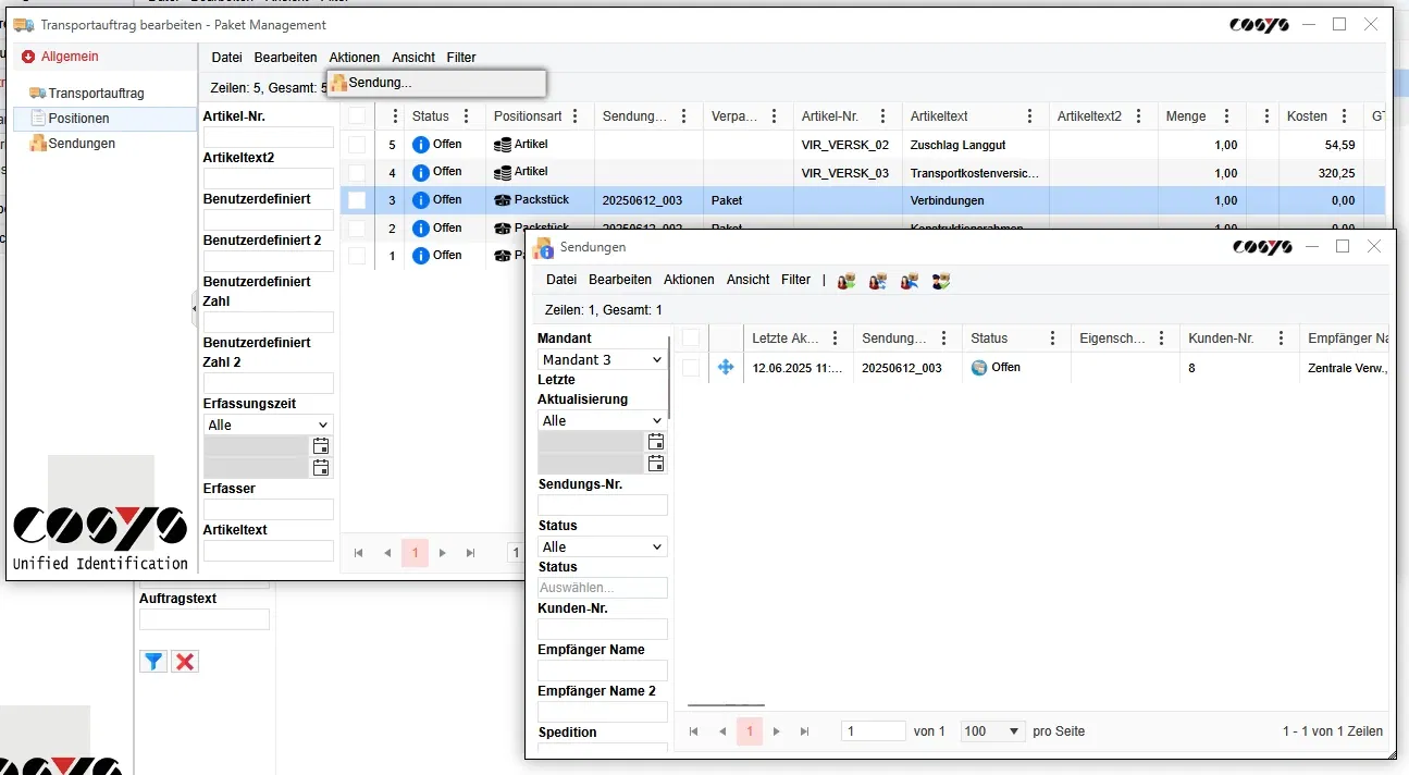Dispositionssoftware Dashboard - Disposition