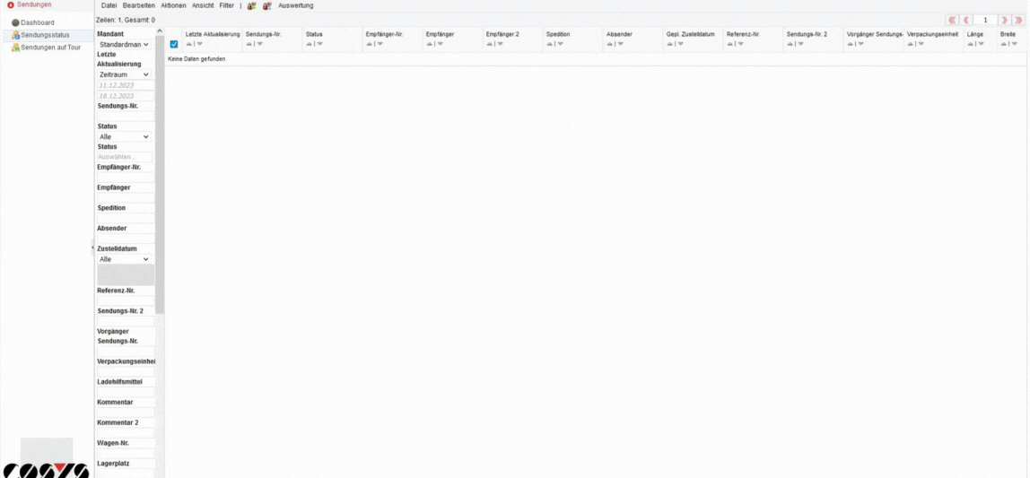 Auswertungen und COSYS WebDesk