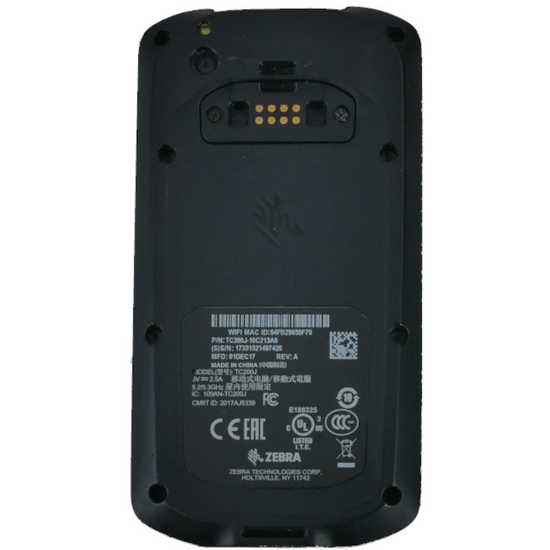 Zebra TC20, Bluetooth, 2D SE4710 Imager, IPv4, IPv6, Android 7.0 (TC200J-10C213A6)