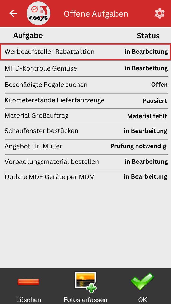 Transport im Paket Management Softwaremodule