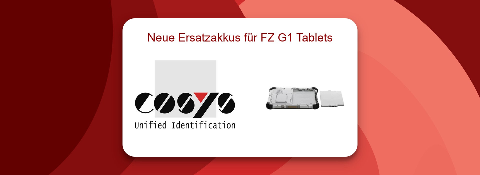 Neue Ersatzakkus für FZ G1 Tablets