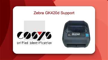 News: Zebra GK420d Support für Etikettendruck