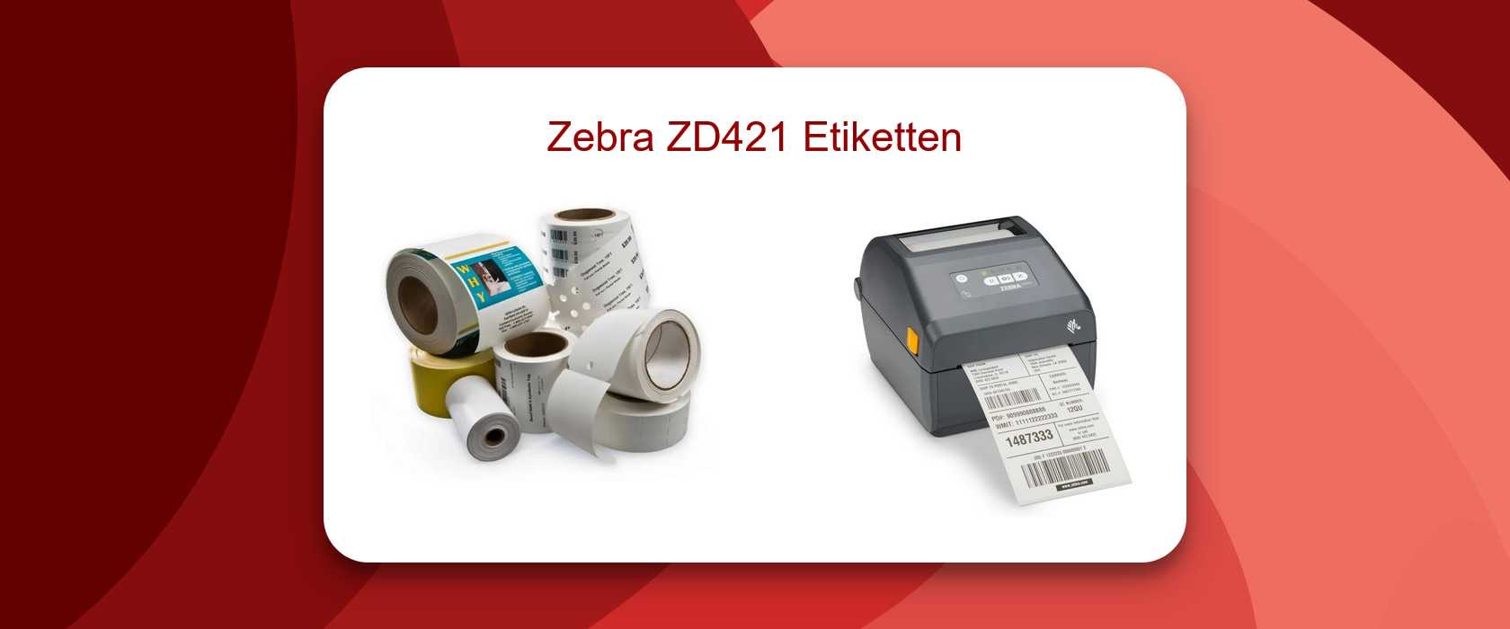 Zebra ZD421 Etiketten