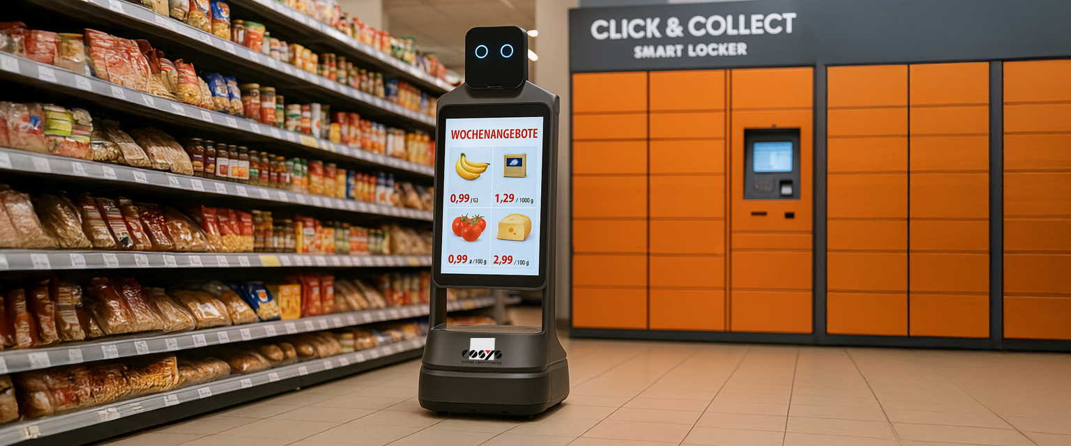 Ein autonomer Roboter im Einsatz.