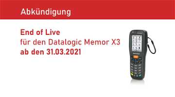 News: End of Live für den Beststeller Datalogic Memor X3