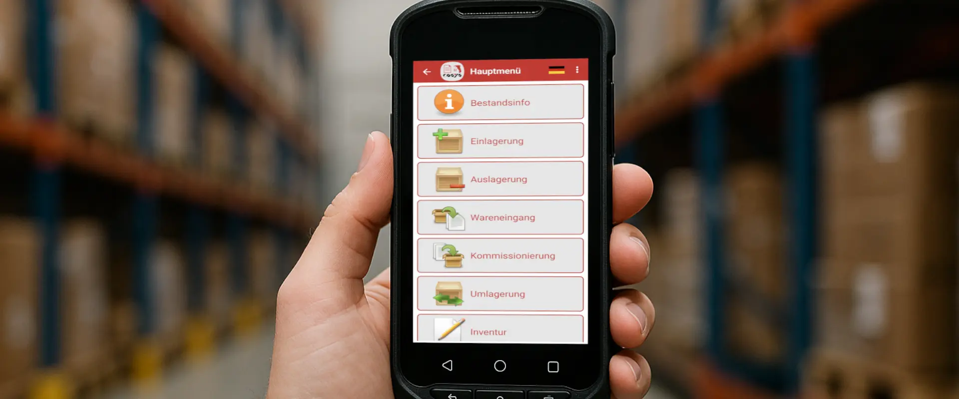 Mobile Lagerbestand App von COSYS 