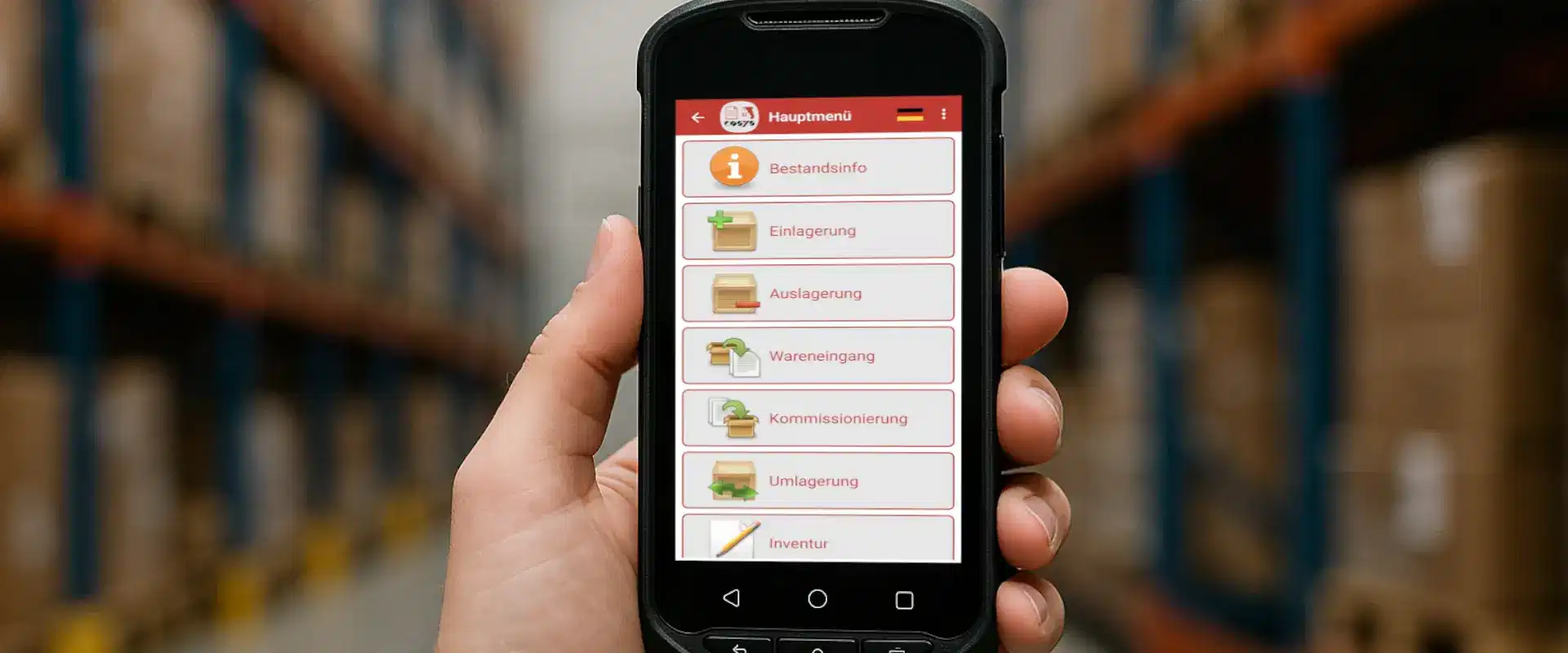 Lagerbestand App von COSYS