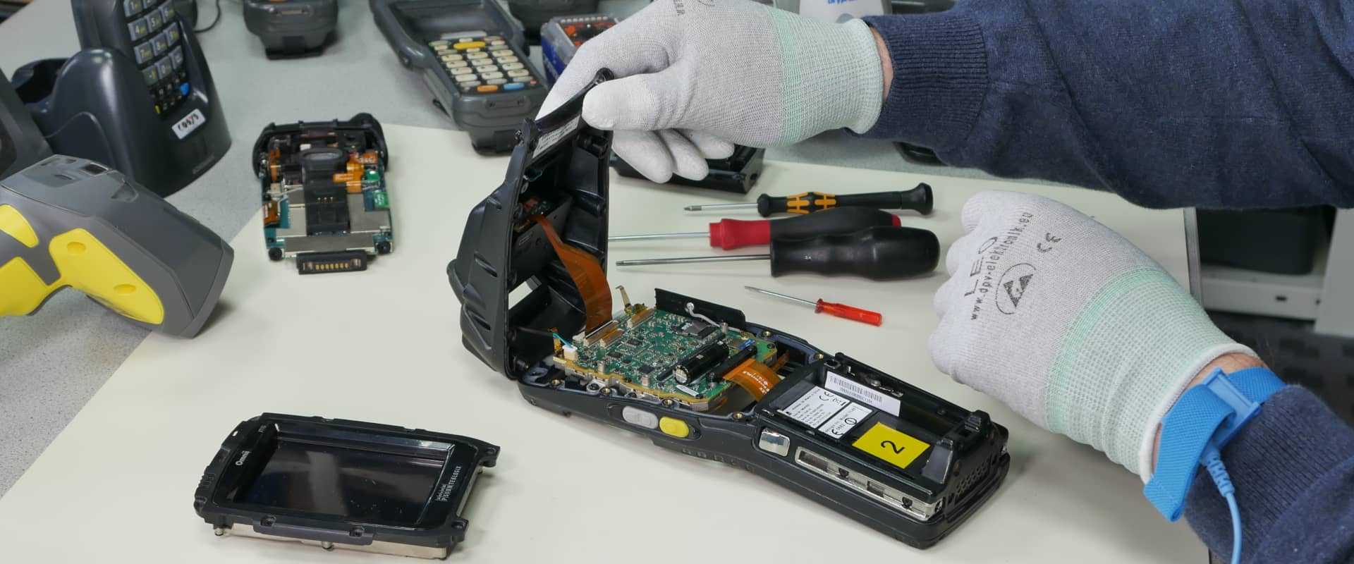 Reparatur von MDE Geräten für die Versandhandel Branche