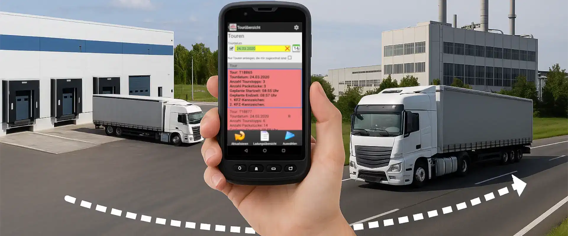 Standortübergreifender innerbetrieblicher Transport mit Software von COSYS